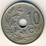 10 Centimes Belgium 1927 KM# 86. Uploaded by Granotius